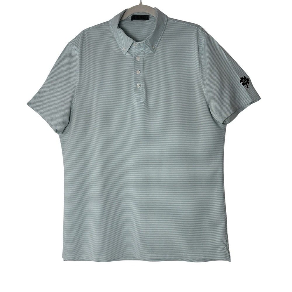 G/FORE Polo Shirt Mens Large Performance Preppy Golf BCC LOGO